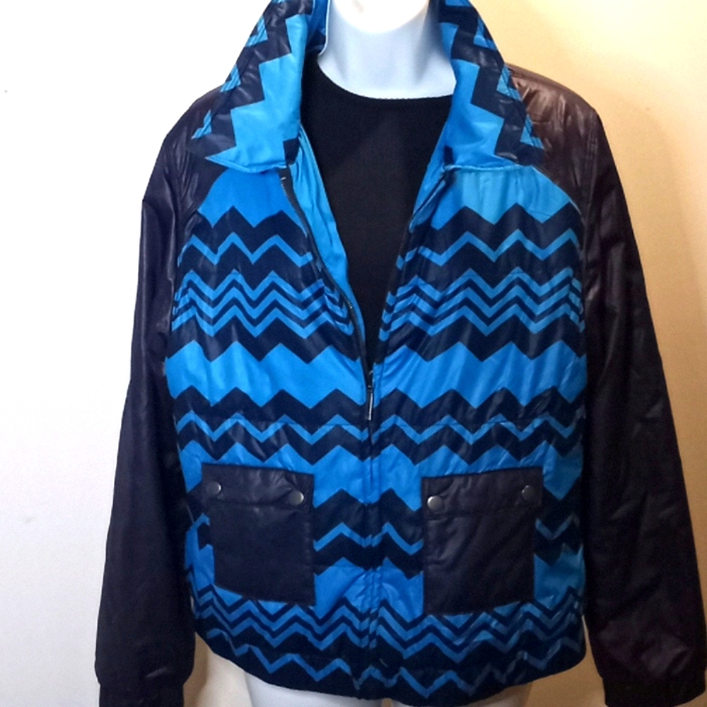 Missoni for target blue crop jacket